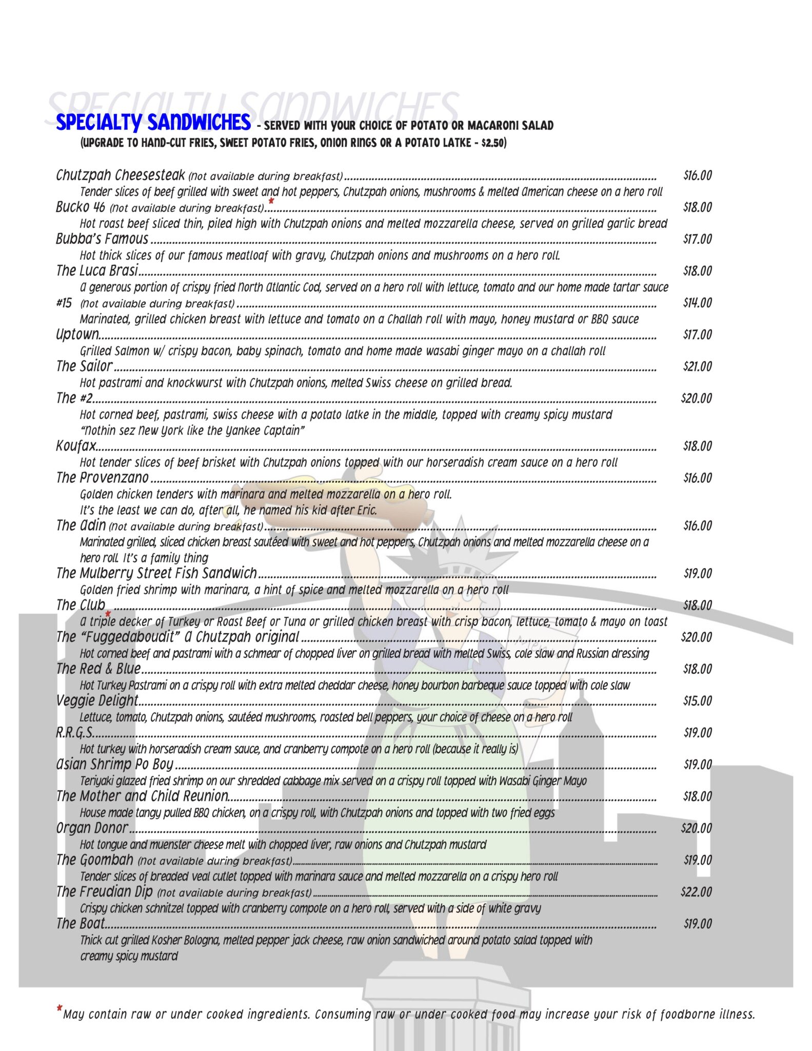 Fairfax Corned Beef Reuben, BBQ, Pastrami, Matzo Soup Chutzpah Deli